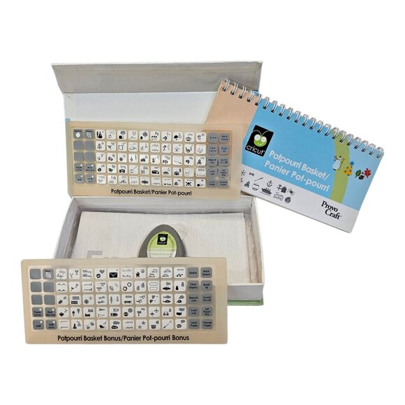 Cricut Provo Craft Shapes Cartridge Potpourri Basket 290577 Link Status Unknown - Picture 2 of 11